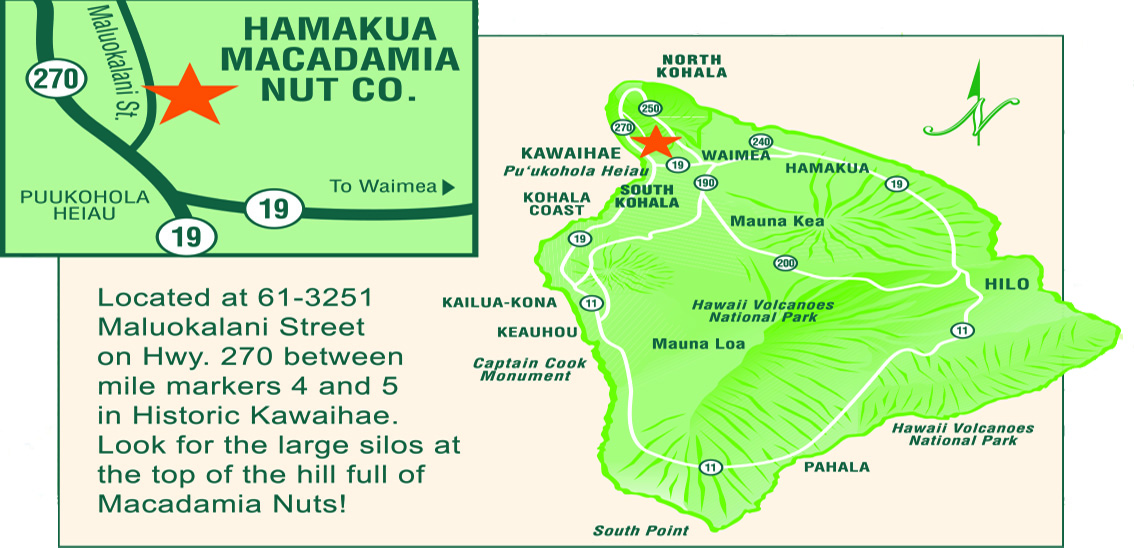 Brochure Map1, Hamakua Macadamia Nut Company