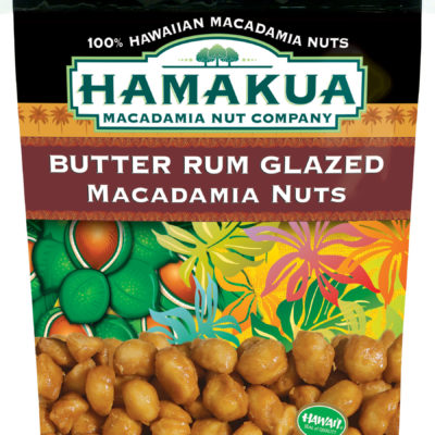 HMN Butter Rum Glazed Bagrgb 400x400, Hamakua Macadamia Nut Company