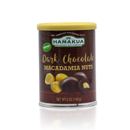 Dark Chocolate Macadamia Nuts (5oz Can)